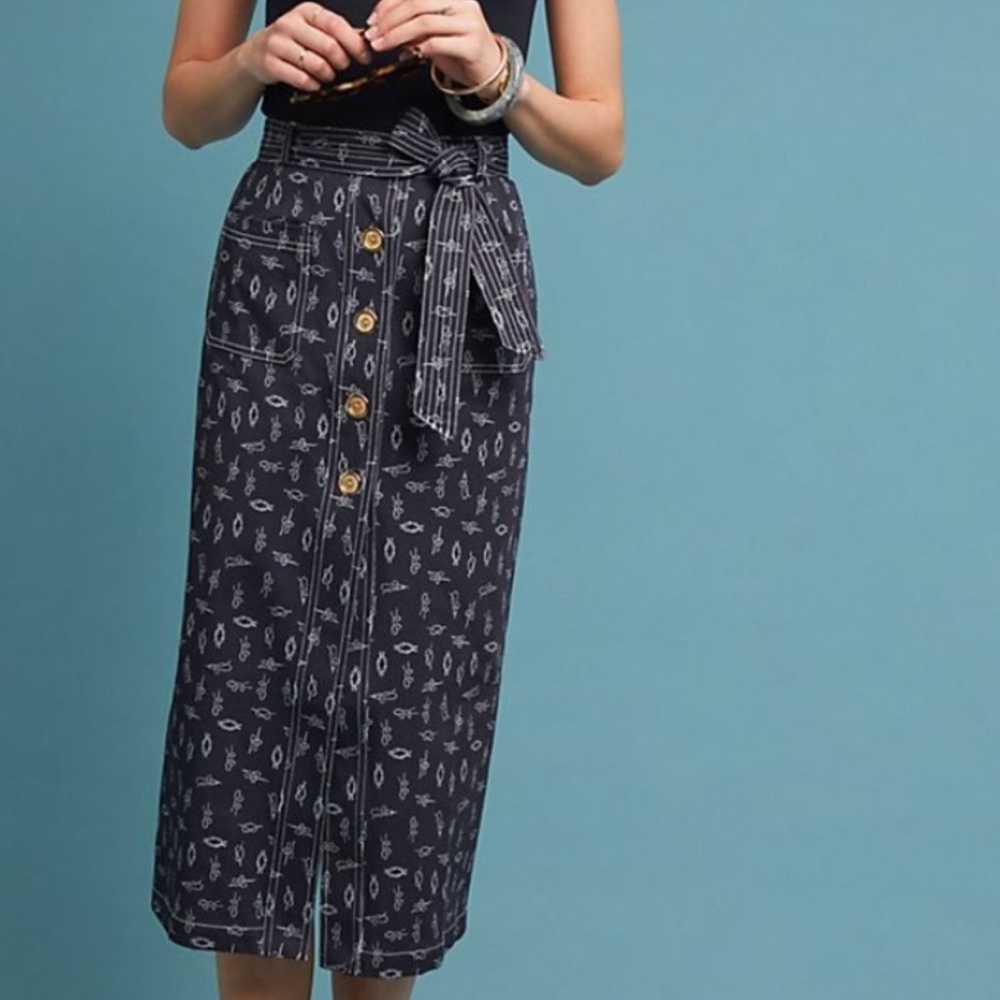 NWT Anthropologie Corey Lynn Calter Knot Skirt